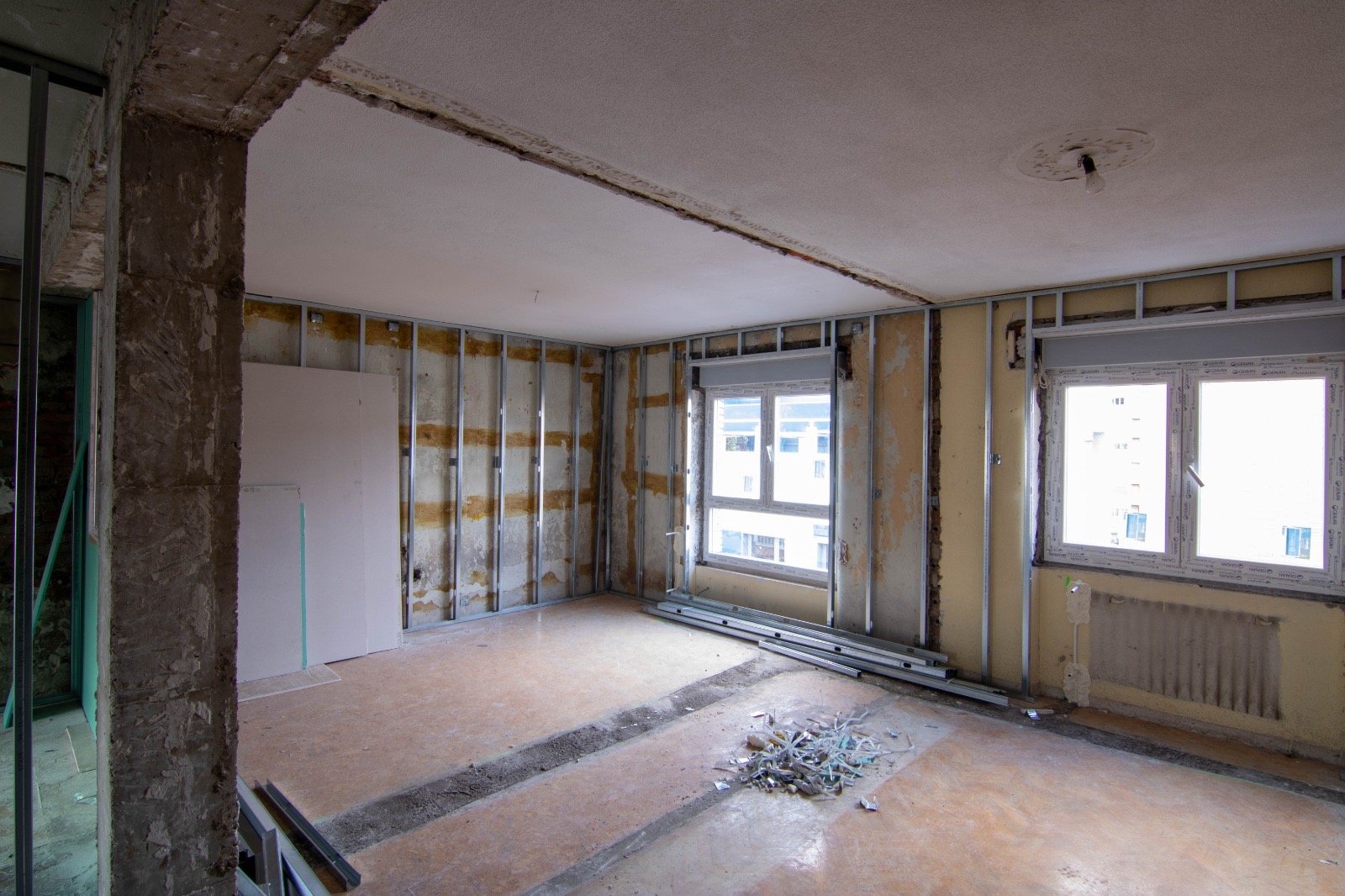 Salón antes de reforma Inmobiliaria Life